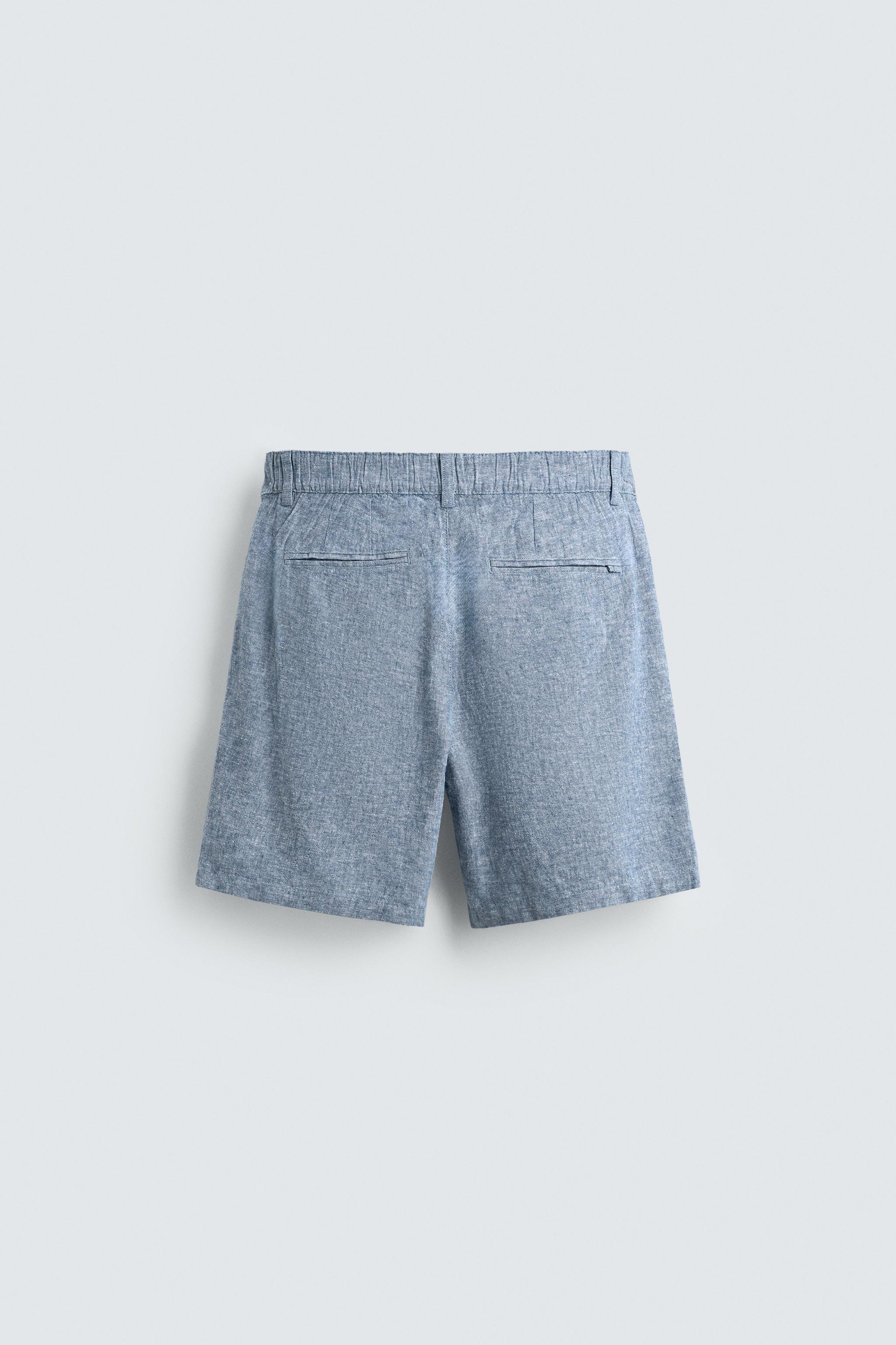 REGULAR FIT TEXTURED SHORTS
